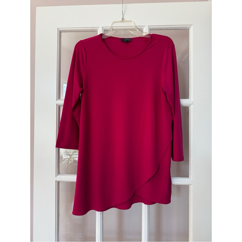 The Limited Pink Asymmetrical Tunic Top